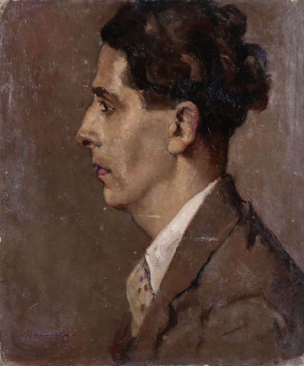 Ludovico Tommasi - Ritratto di uomo di profilo