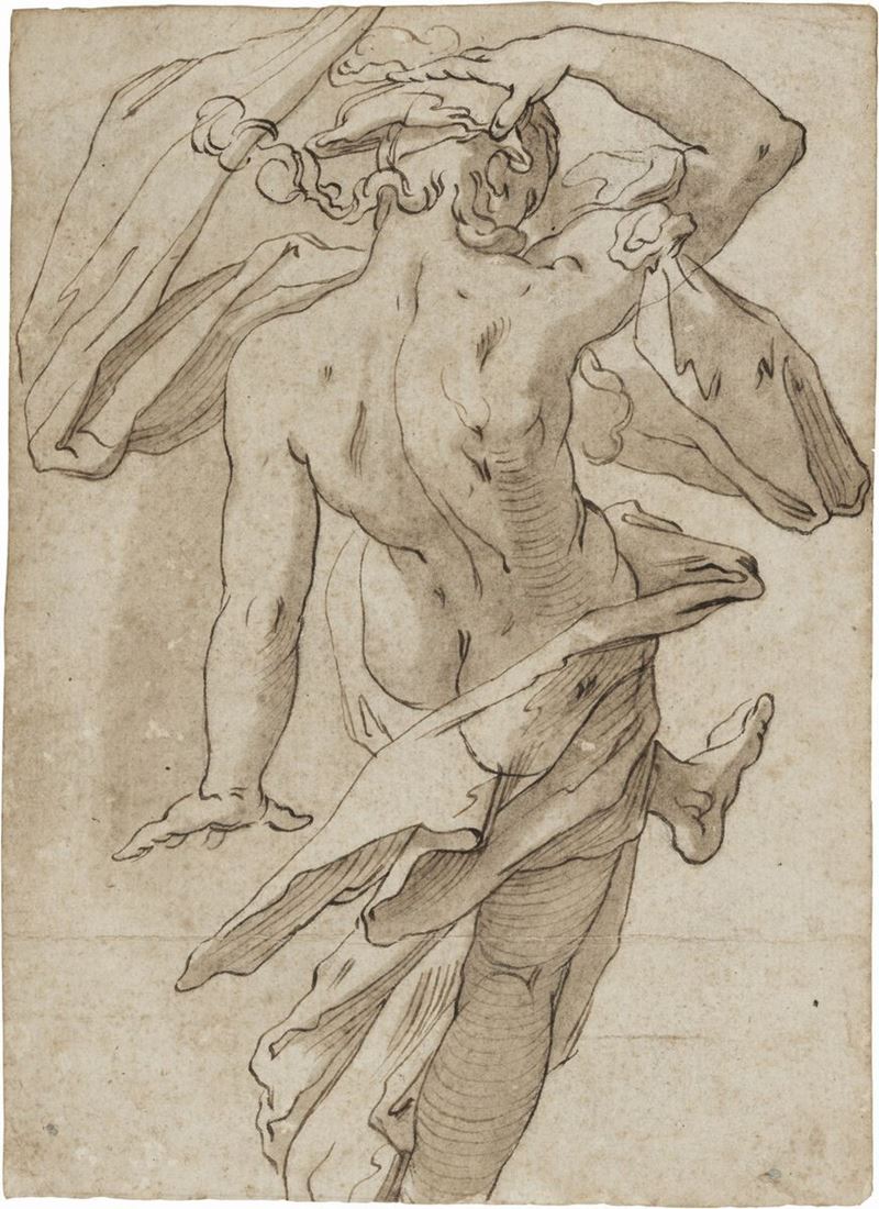 Scuola Italiana - Studio di Figura Panneggiata