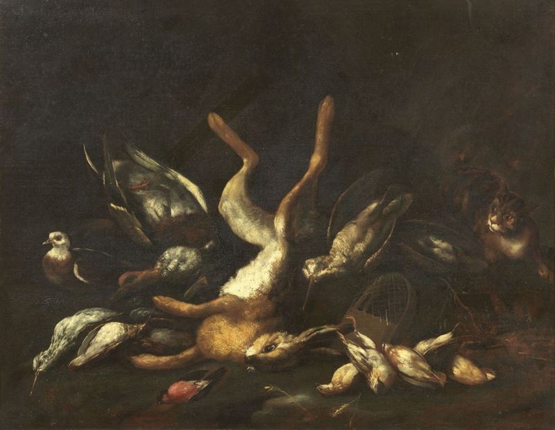 Felice Boselli - Gatto Selvatico che Assale della Cacciagione