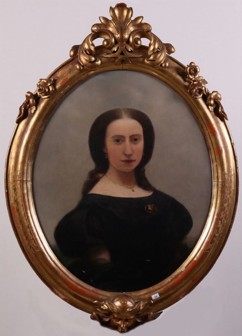 Ignoto del XIX Secolo - Ritratto di Gentildonna