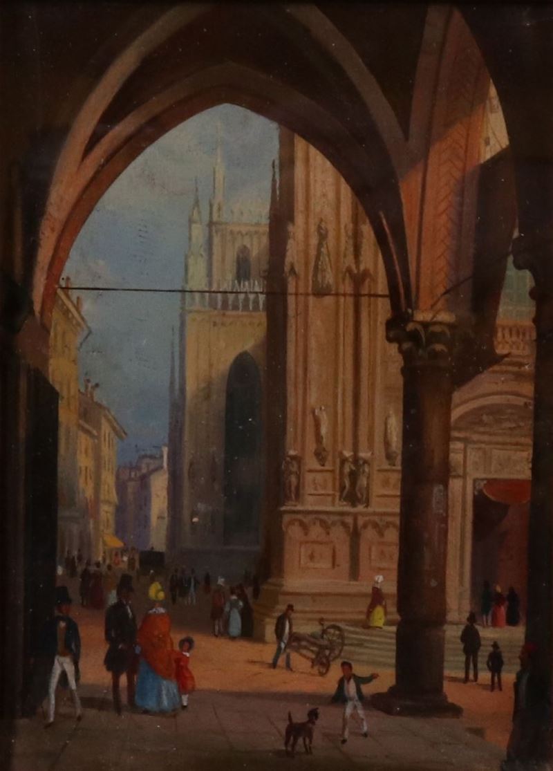 Ignoto Fine XIX Secolo - Veduta del Duomo di Milano