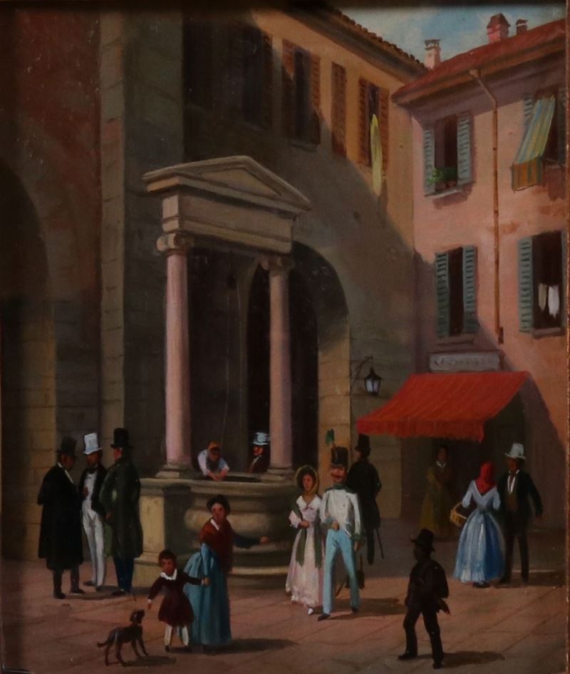 Ignoto Fine XIX Secolo - Veduta di Piazza