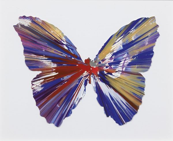 Damien Hirst : Butterfly Spin Painting  (2009)  - Acrilico su carta - Asta ARTE CONTEMPORANEA - I - Casa d'aste Farsettiarte