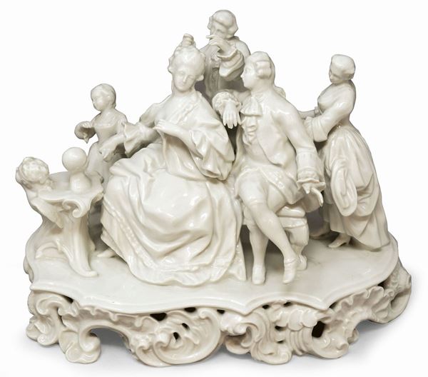 Scultura in porcellana bianca  (seconda metà XX secolo.)  - Auction A COLLECTION OF TUSCAN PORCELAIN - Casa d'aste Farsettiarte