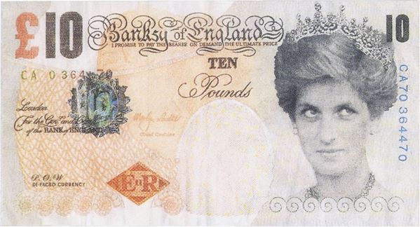 Banksy : Di-faced Tenners (Banksy of England)  ((2004))  - Stampa offset, multiplo - Asta ARTE CONTEMPORANEA - I - Casa d'aste Farsettiarte