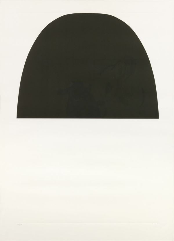 Alberto Burri : Bianco e Nero  (1971)  - Litografia e calcografia a secco, es. 64/100 - Asta ARTE CONTEMPORANEA - I - Casa d'aste Farsettiarte