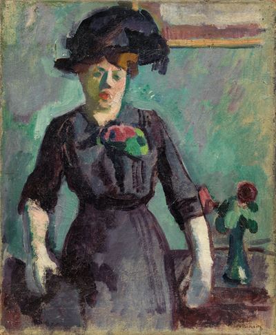 Jeune Femme Au Grand Chapeau