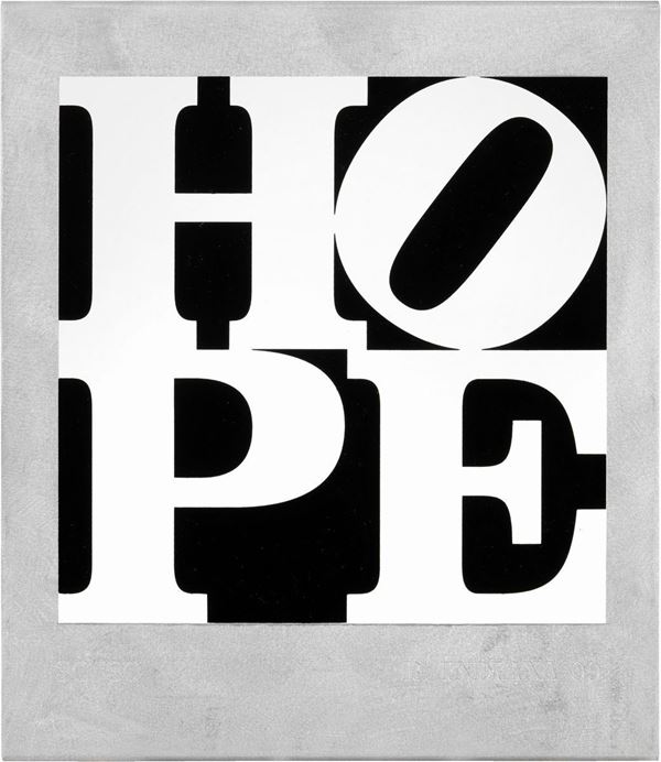 Robert Indiana : Metal Hope Book  (2009)  - Silkscreen su alluminio, multiplo, es. 30/30 - Auction CONTEMPORARY ART - I - Casa d'aste Farsettiarte
