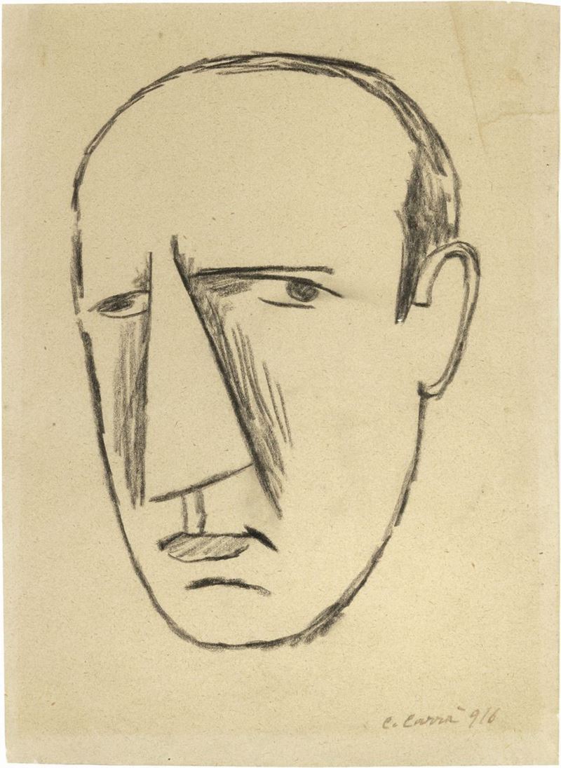 Carlo Carrà - Ritratto di Umberto Boccioni