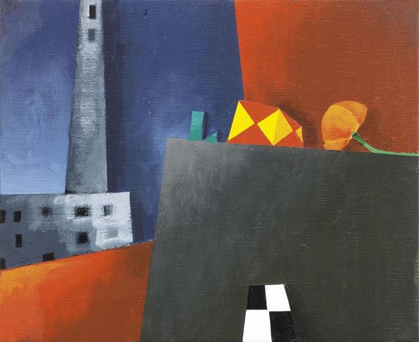 Emilio Tadini : Natura morta  - Olio su tela - Asta ARTE CONTEMPORANEA - I - Casa d'aste Farsettiarte