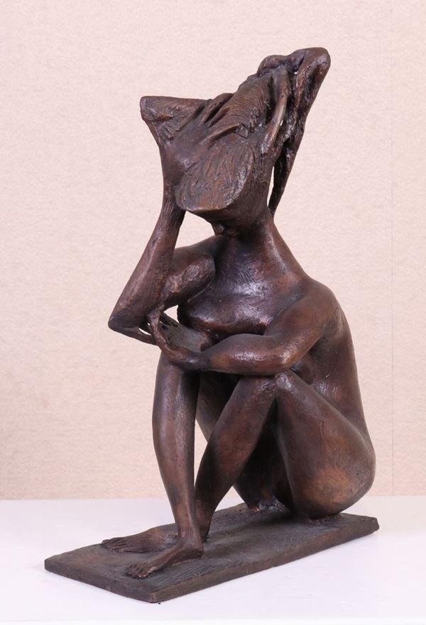 Pericle Fazzini : Sibilla  - Scultura in bronzo, multiplo, es. LVII/C - Asta ARTE CONTEMPORANEA - I - Casa d'aste Farsettiarte