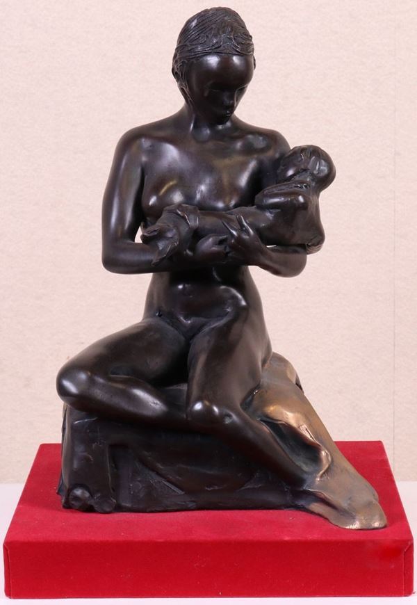 Ugo Attardi : Per amore  - Scultura in bronzo, multiplo, es. 333/450 - Asta ARTE CONTEMPORANEA - I - Casa d'aste Farsettiarte