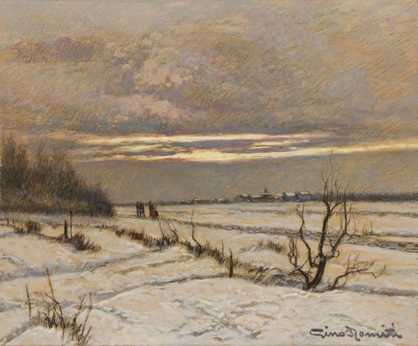 Gino Romiti - Paesaggio invernale