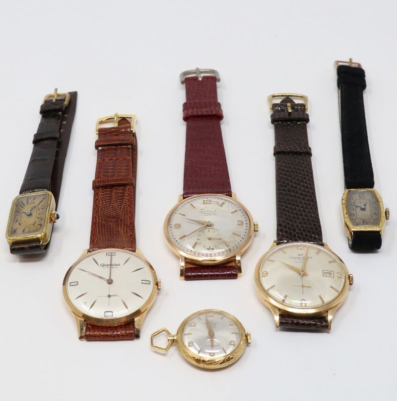 Cinque Orologi da Polso e uno da Tasca