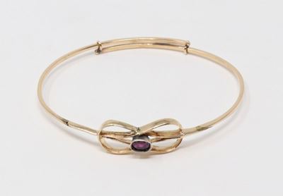 Bracciale Rigido in Oro con Rubino