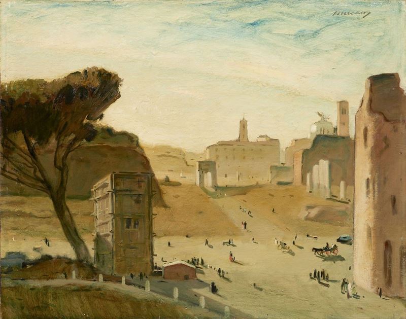 Maceo Casadei - Paesaggio con Figure