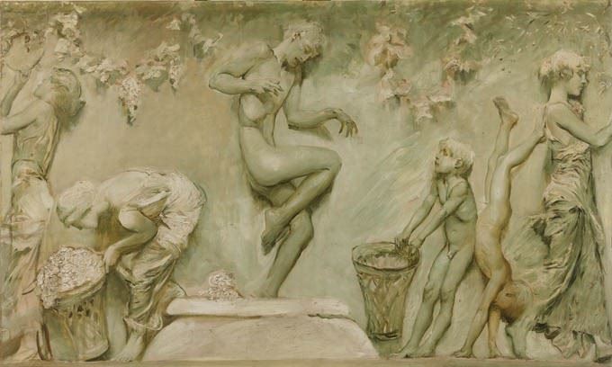 Giulio Aristide Sartorio - Pannello del Fregio per la Sala del Lazio All'esposizione Nazionale di...