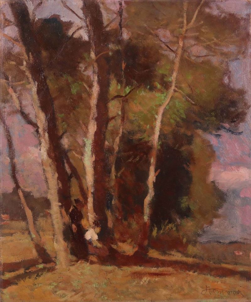 Ludovico Tommasi - Riposo All'ombra delle Tamerici