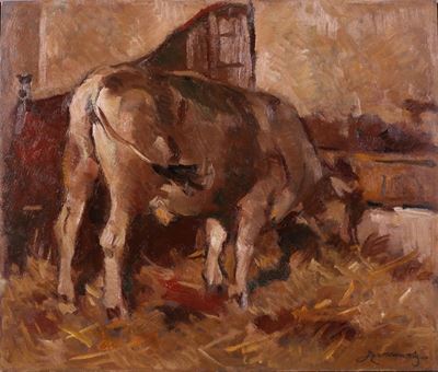 Mucca che Mangia