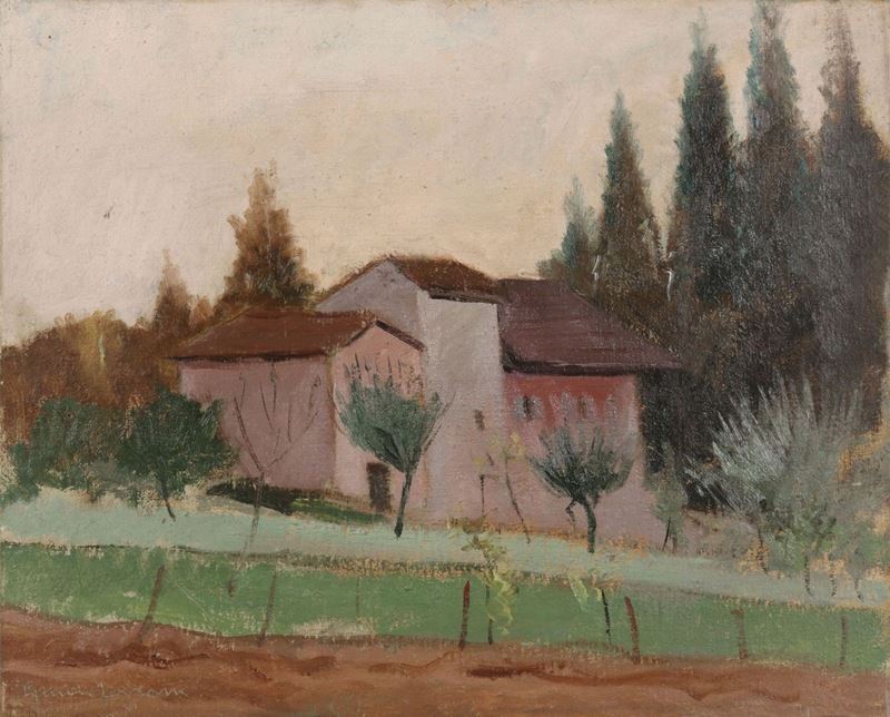 Guido Ferroni - Case con Alberi