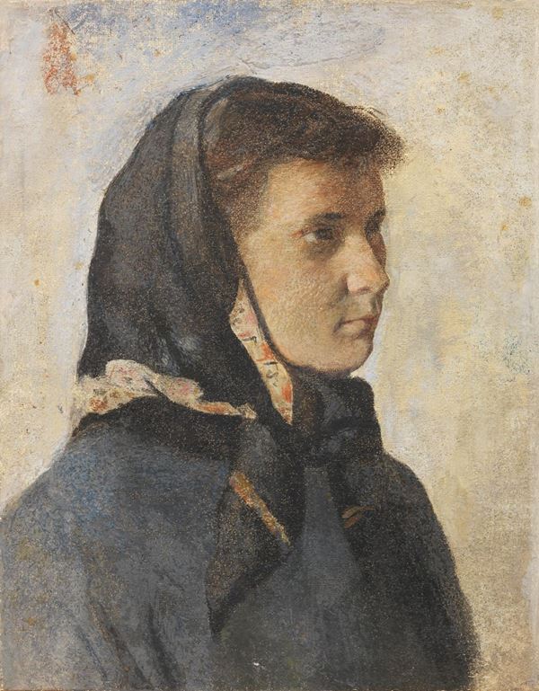 Ignoto fine XIX - inizio XX secolo - Giovane contadina