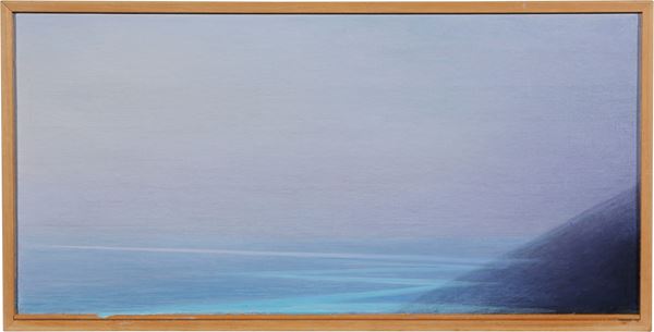 Piero Guccione : 1° studio per "il nero e l'azzurro  (2003)  - Olio su tela - Asta ARTE MODERNA, CONTEMPORANEA E GRAFICA PARTE II - II - Casa d'aste Farsettiarte