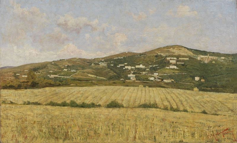 Angiolo Tommasi - Paesaggio Collinare Toscano (montenero)