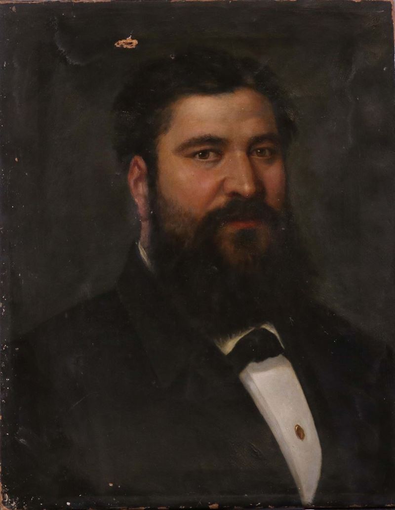 Ignoto del XIX Secolo - Ritratto di Gentiluomo