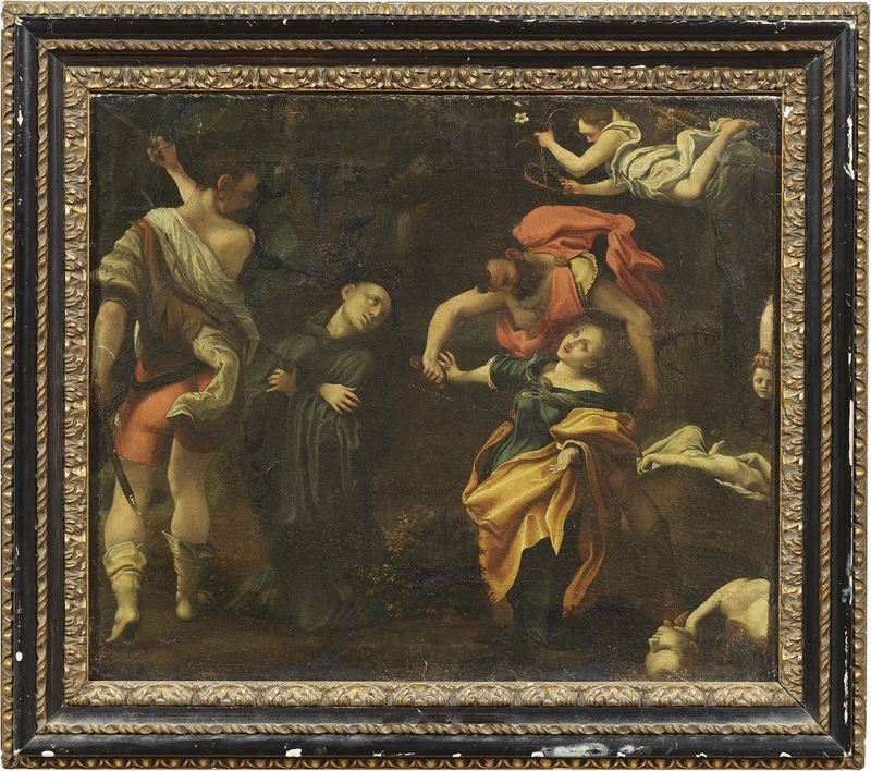 Scuola Emiliana del XVII Secolo - Martirio di Quattro Santi