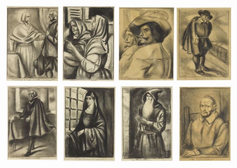 Giovanni Costetti - Sedici Disegni da «i Promessi Sposi»