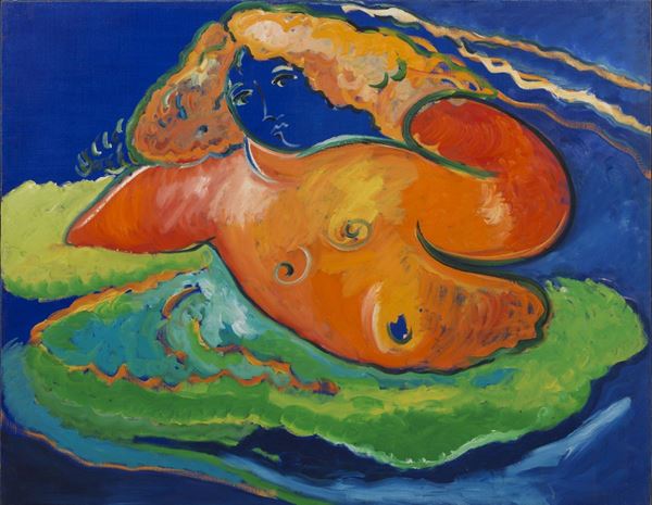 Mimmo German&#224; : Isola  (1991)  - Olio su tela - Auction MODERN AND CONTEMPORARY ART - I - Casa d'aste Farsettiarte