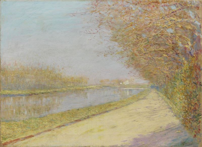 Alfredo Müller - L'arno alle Cascine (mattino D'estate)