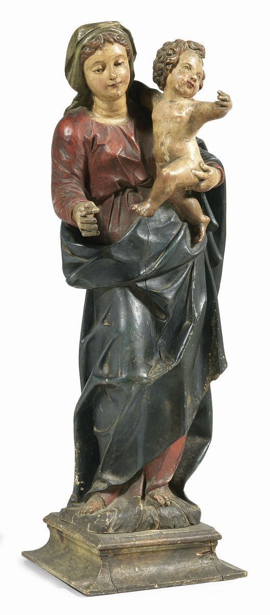 Scuola Veneto-emiliana del XVII Secolo - Madonna Col Bambino