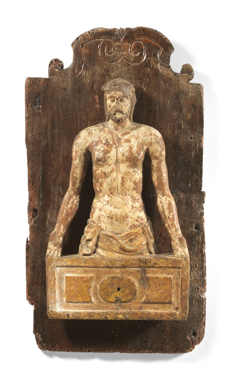 Scuola Veneto-lombarda Inizio del XVI Secolo - Imago Pietatis (ecce Homo)