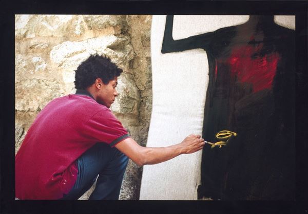Lee Jaffe : Jean-Michel Basquiat  (1983-2012)  - Fotografia a colori - Asta OPERE DI ARTE CONTEMPORANEA PROVENIENTI DA UNA RACCOLTA PARTICOLARE - Casa d'aste Farsettiarte