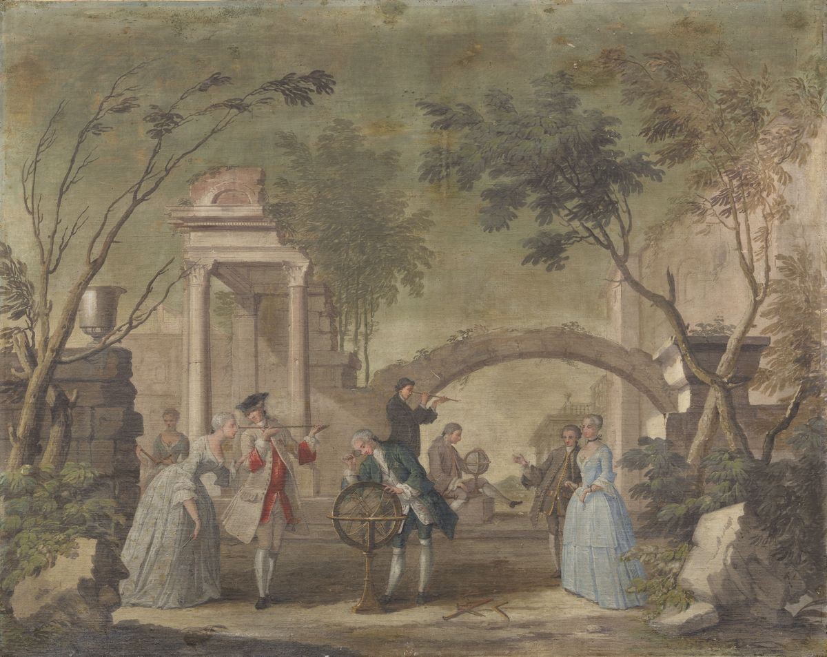 Giovanni Antonio Pucci (attr. A) - «lezione di Pittura» e «lezione di Astronomia»