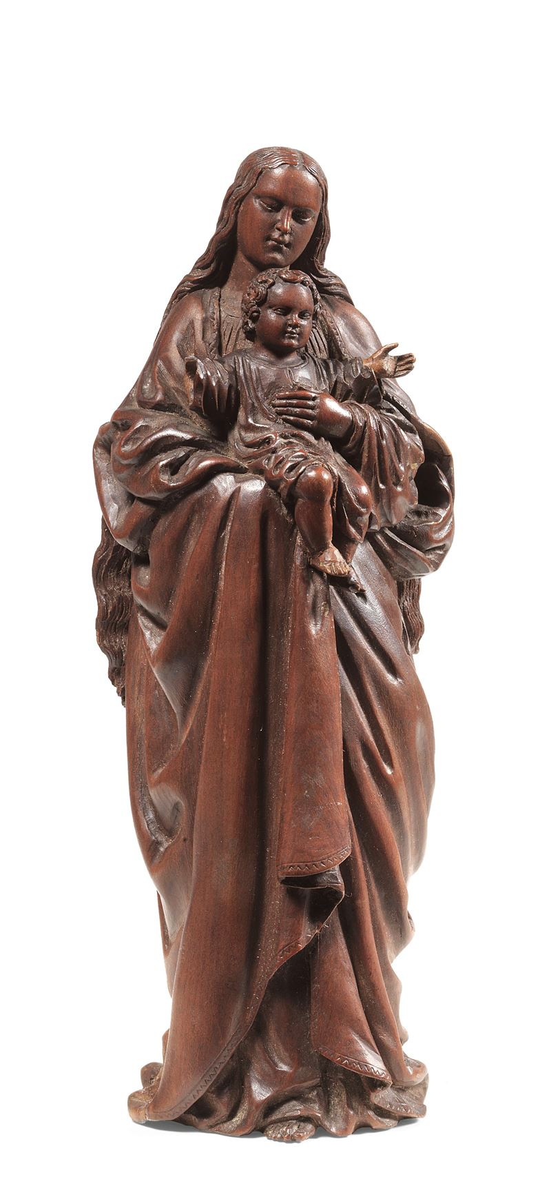 Scuola Fiamminga Fine XVI Secolo - Madonna Col Bambino