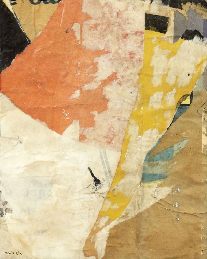 Mimmo Rotella - Senza Titolo