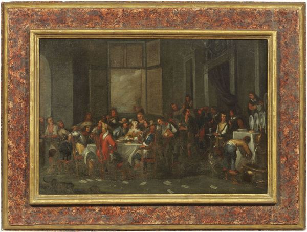 Cornelis de Wael (attr. a) - Cena conviviale