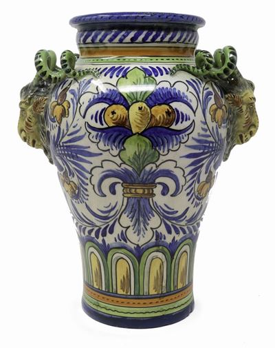 Vaso in Ceramica Policroma
