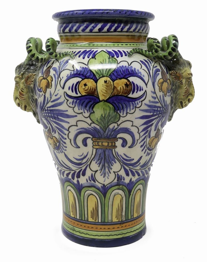 Vaso in Ceramica Policroma
