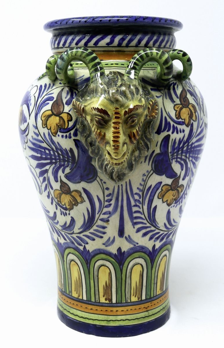Vaso in Ceramica Policroma