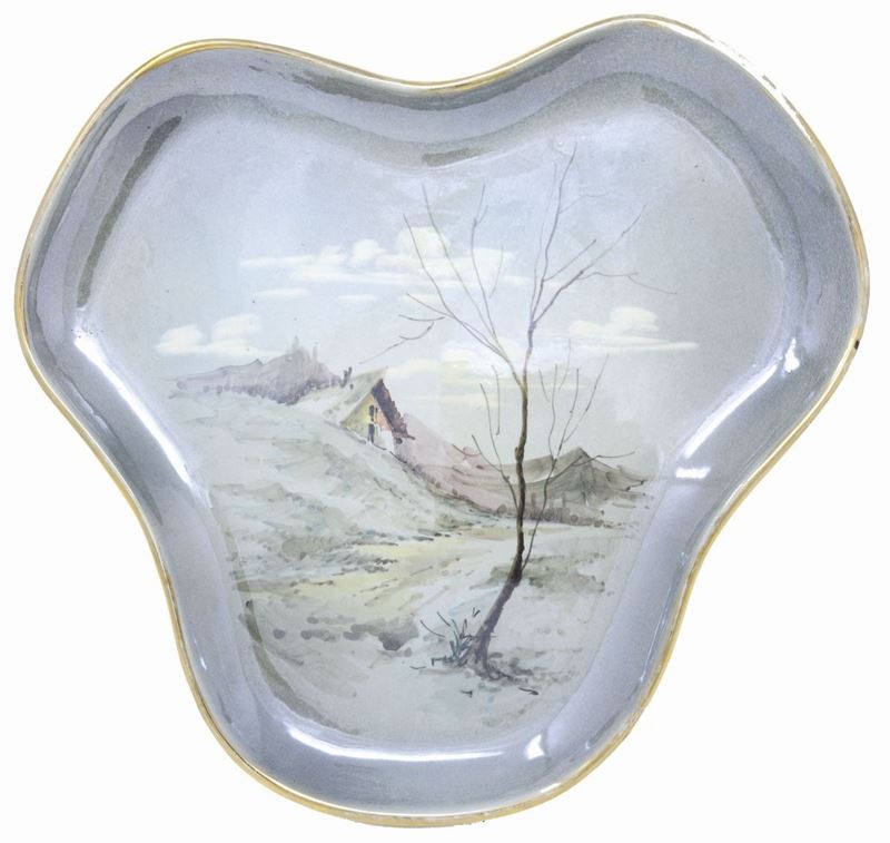Tre Piatti in Ceramica Policroma