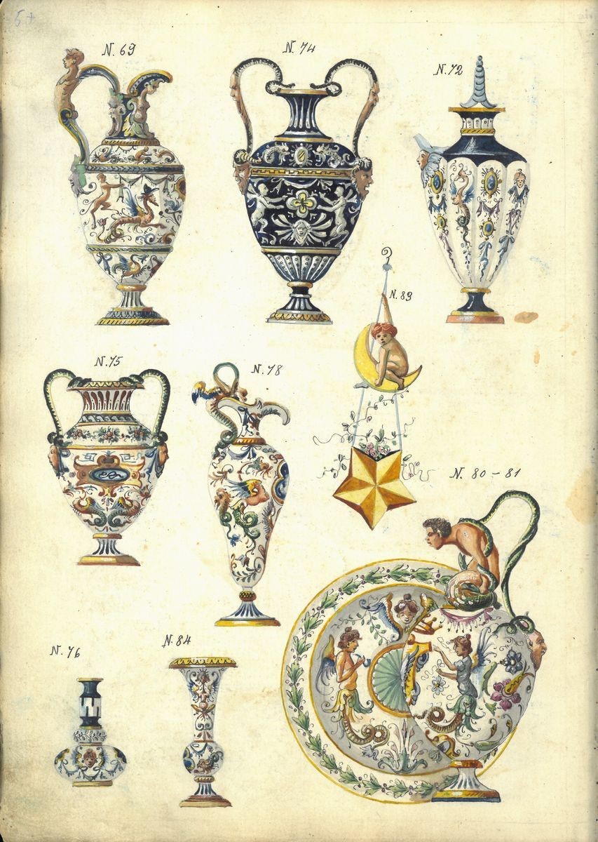 Versatoio in Ceramica Policroma