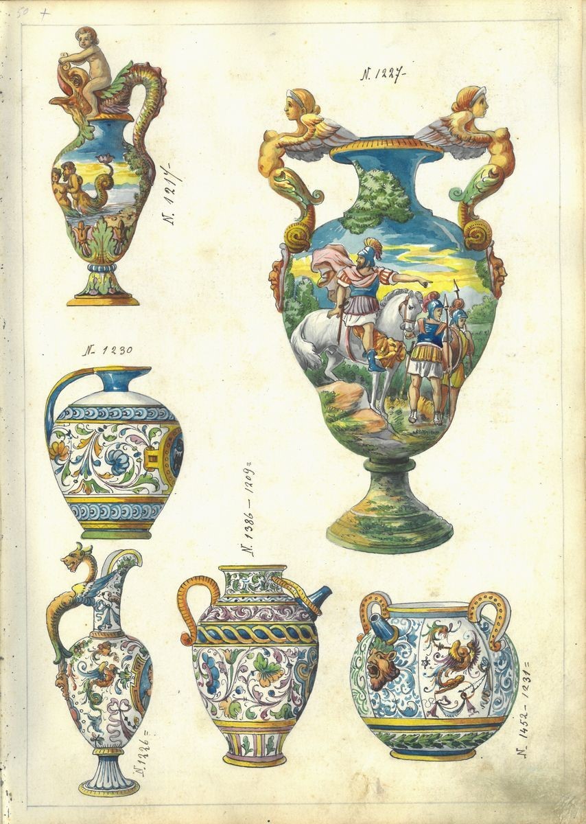 Versatoio in Ceramica Policroma