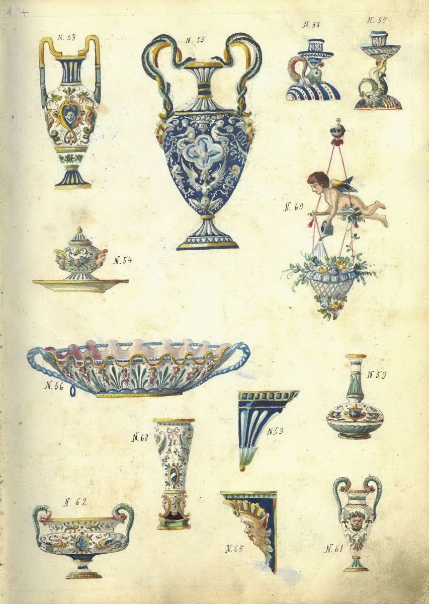 Vaso in Ceramica Policroma