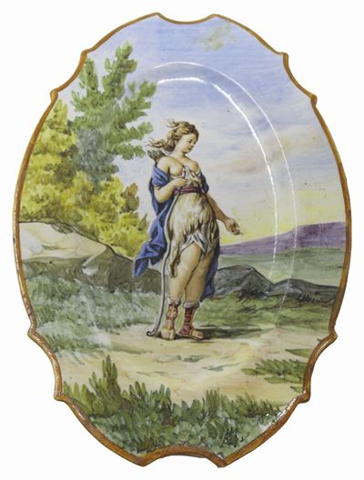 Piccolo Vassoio Polilobato in Ceramica Policroma