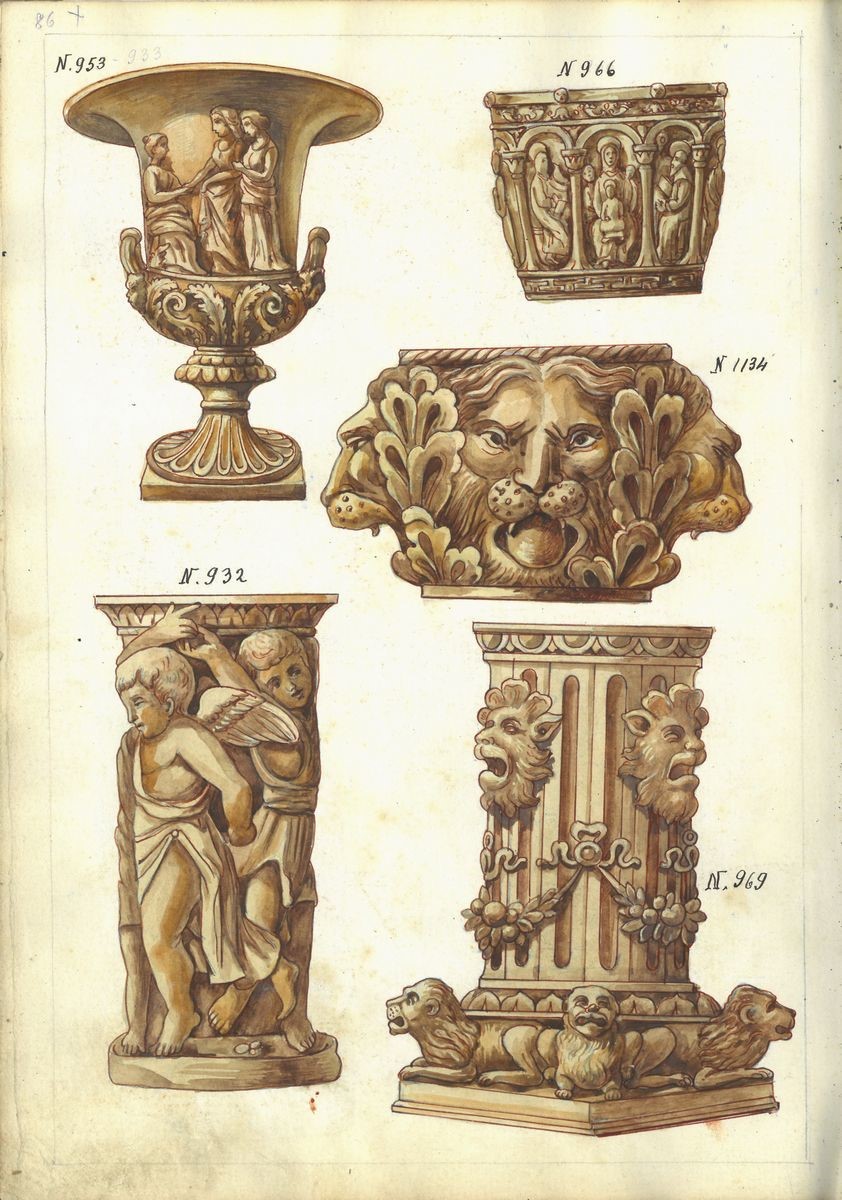 Calco in Gesso per Vaso