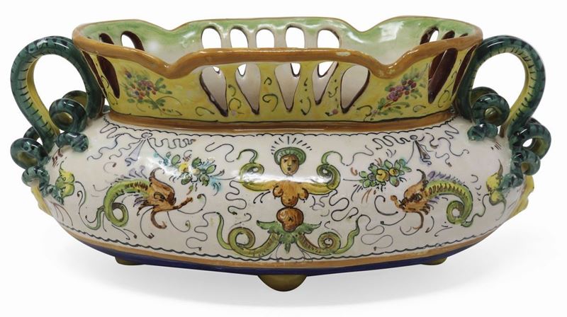 Centrotavola in Ceramica Policroma