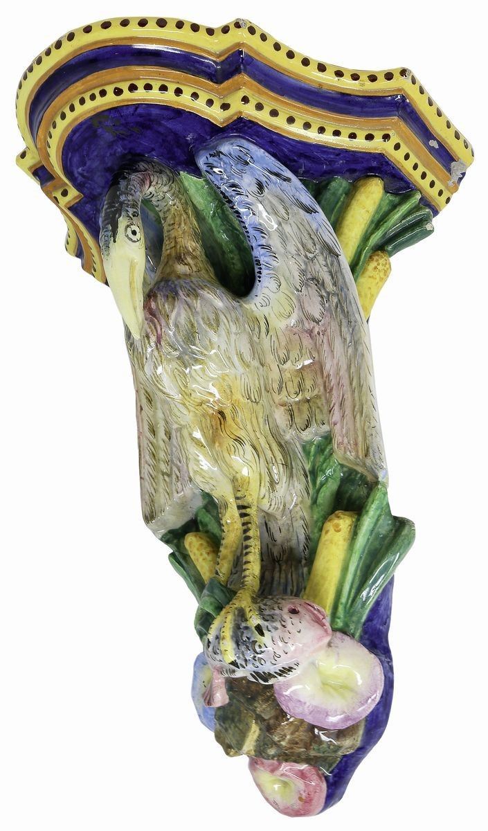 Mensola in Maiolica Policroma